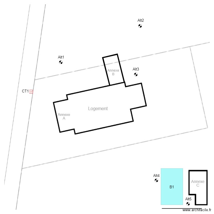 GR0007parcelle. Plan de 0 pièce et 0 m2