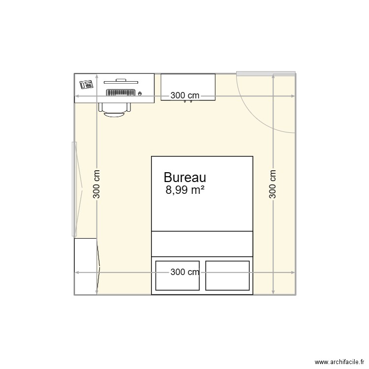 bureau départ. Plan de 0 pièce et 0 m2