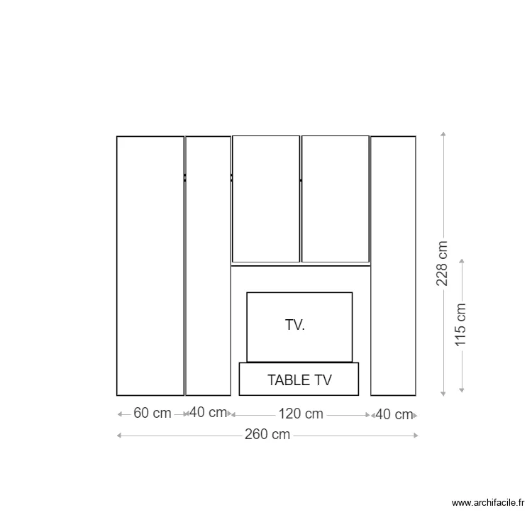 bibliotheque. Plan de 
