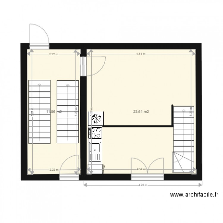 A PONS P1b RdC1. Plan de 0 pièce et 0 m2