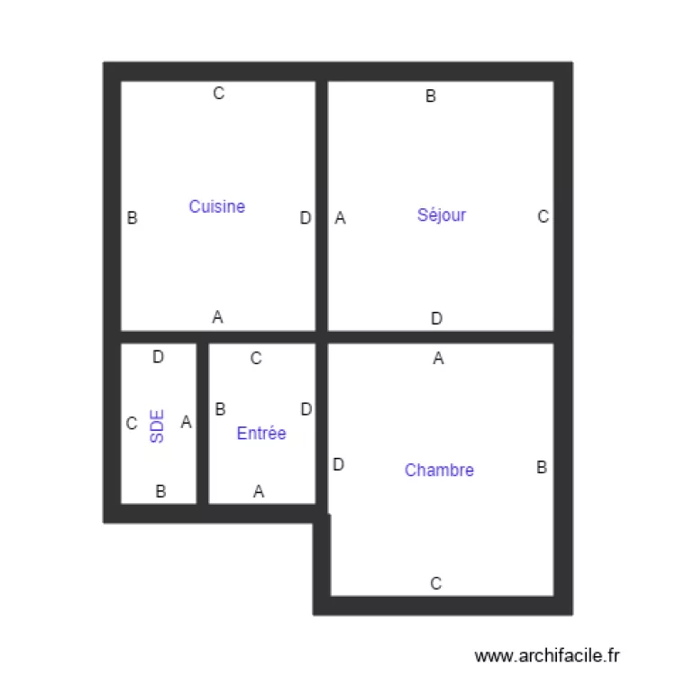 BERTOCCHI DROITE. Plan de 