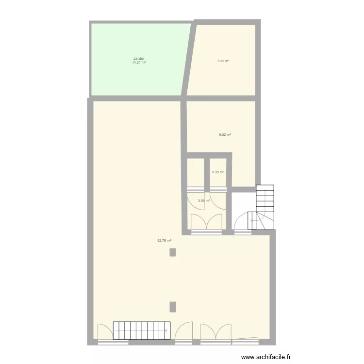 Maison RBX cul du four. Plan de 