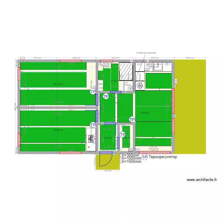 Ольга Бахтеево ТП. Plan de 