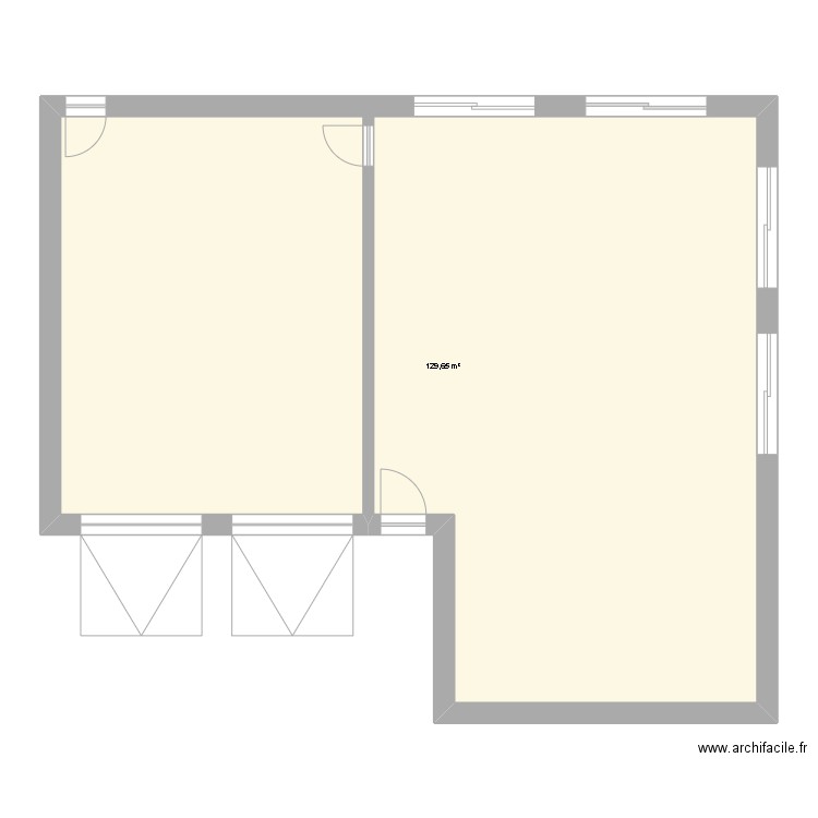 baraque. Plan de 0 pièce et 0 m2