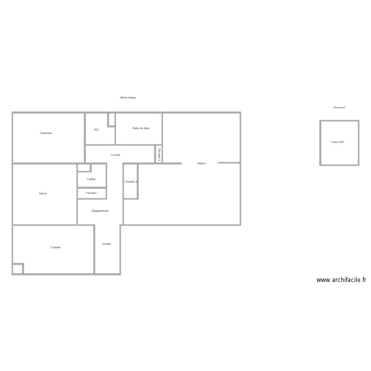 Residence Arduinna 3ème étage. Plan de 0 pièce et 0 m2