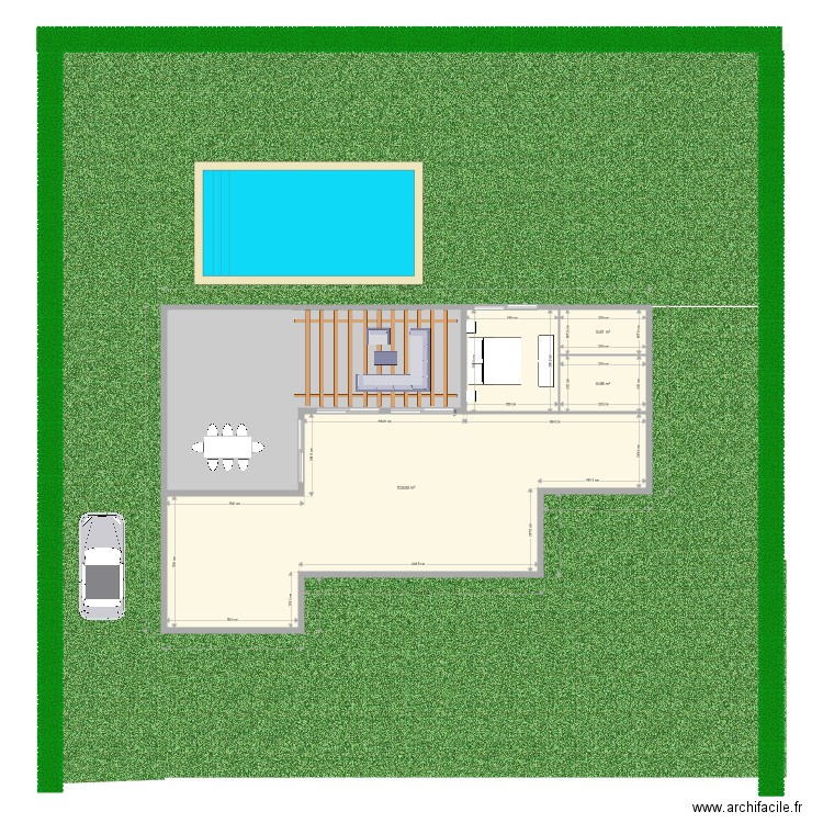 maison moderne. Plan de 0 pièce et 0 m2