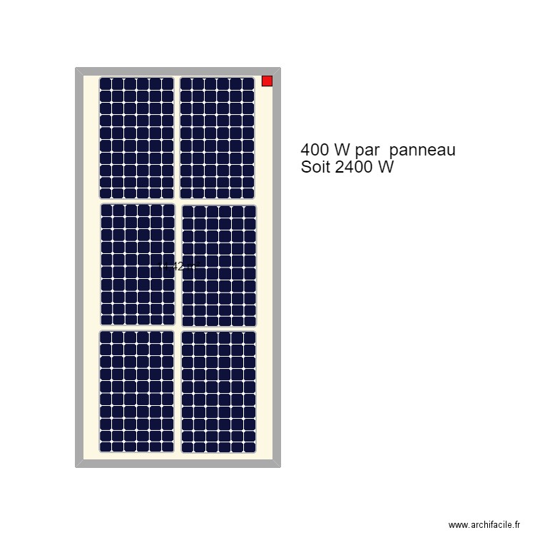 Garage toit. Plan de 1 pièce et 14 m2