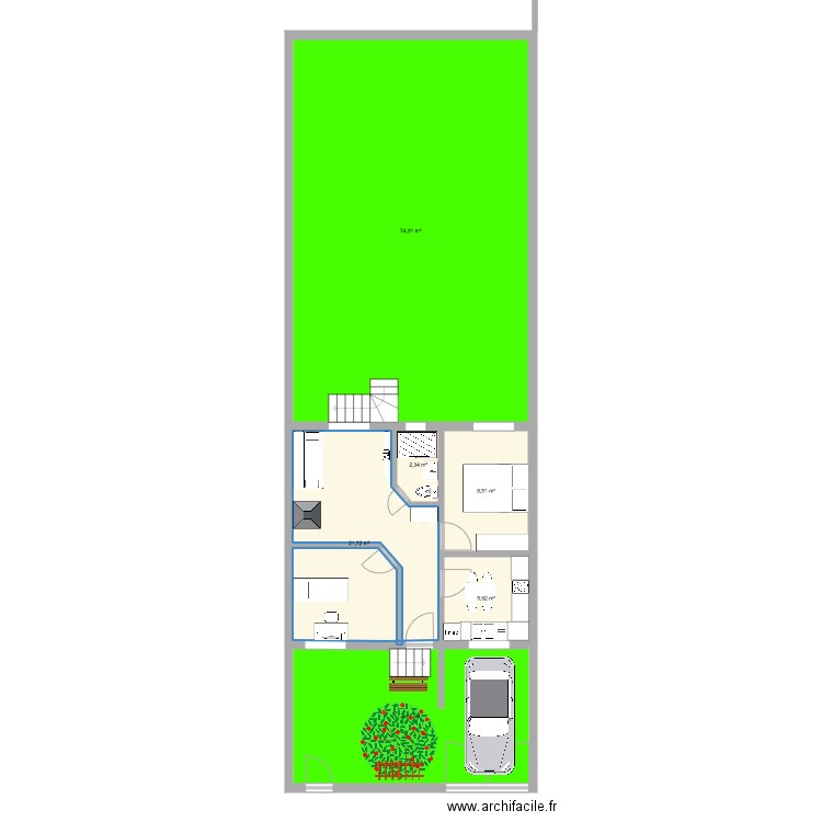 maison drancy1. Plan de 0 pièce et 0 m2