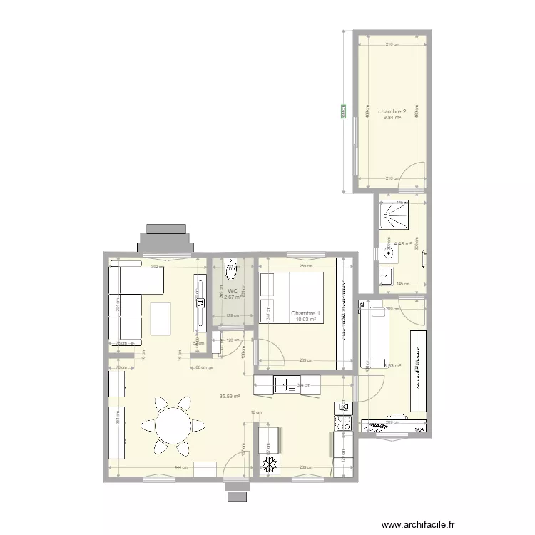 MAISON FAGNIERES. Plan de 