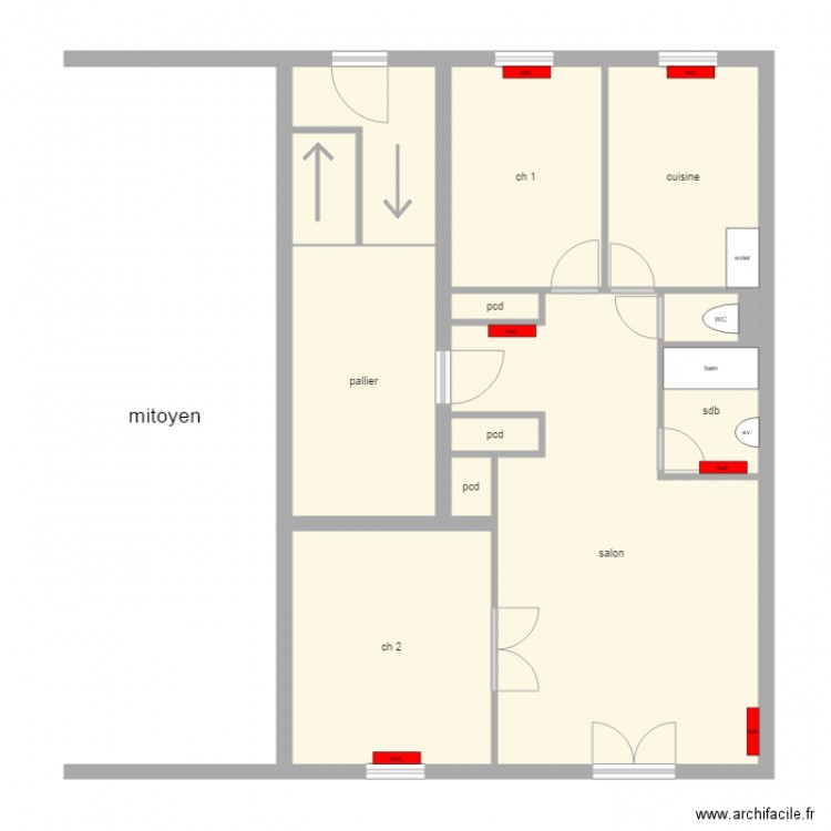 Plan. Plan de 0 pièce et 0 m2