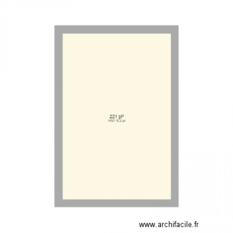 41 rochefort plan etage 2. Plan de 1 pièce et 20 m2