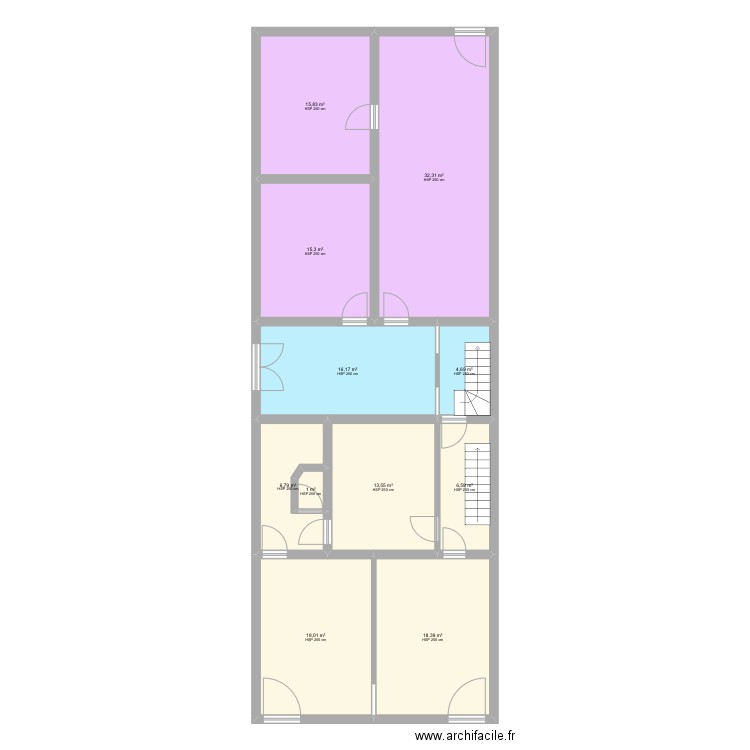 Trooz Rez ex. Plan de 11 pièces et 149 m2