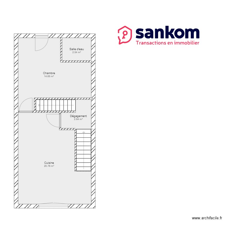 Plan M BONCOMPAIN ETAGE 1. Plan de 0 pièce et 0 m2