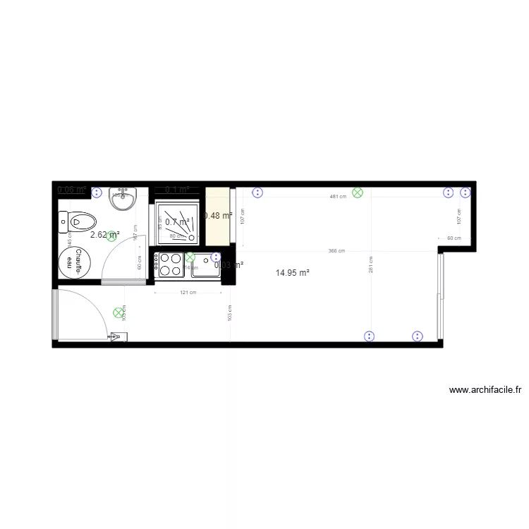 le millenium existant c&ocirc;t&eacute;. Plan de 