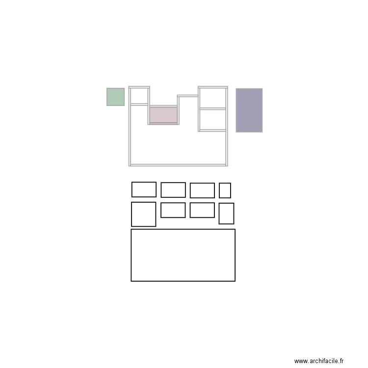 Meuble. Plan de 0 pièce et 0 m2