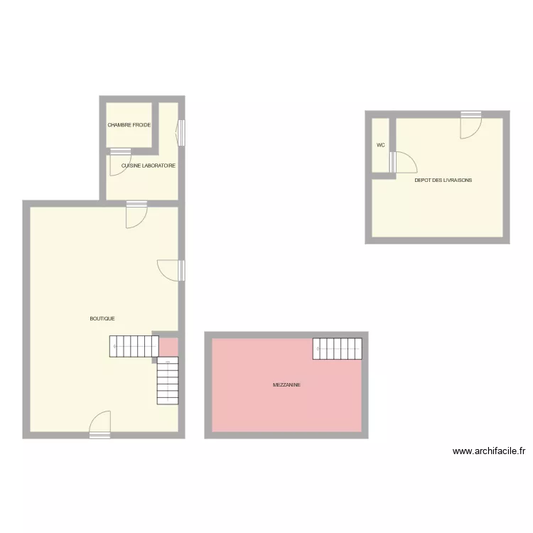 MAIRIE ARNAC LA POSTE SUPERETTE. Plan de 