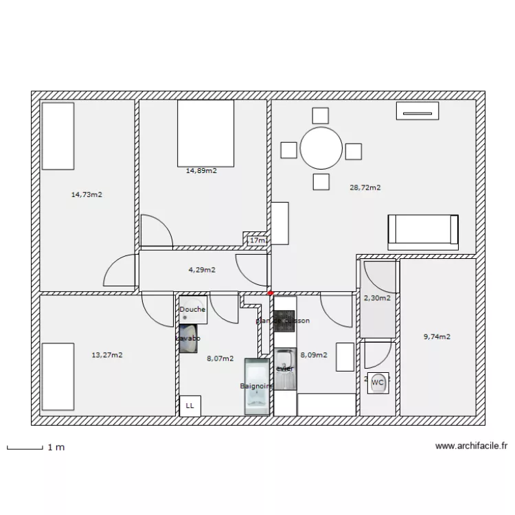 saint_michel_5_meuble. Plan de 