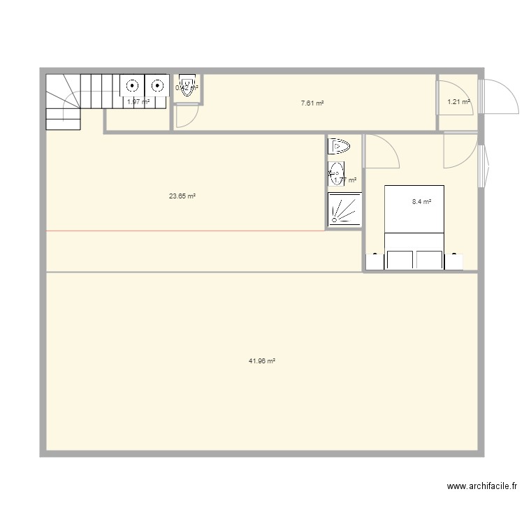 Appartement perso refait pour cote. Plan de 0 pièce et 0 m2
