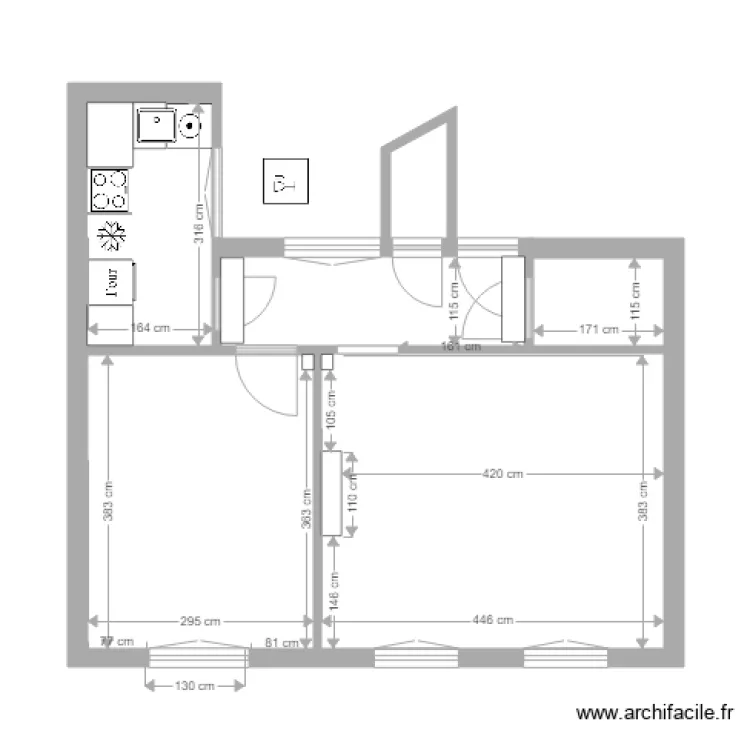 Appartement Olivier Egleme Plan. Plan de 