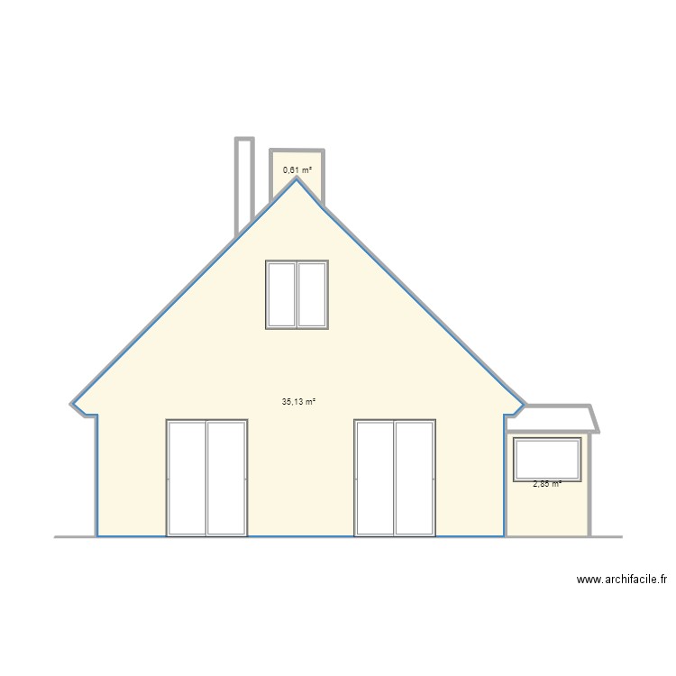 Pignon_Ouest. Plan de 0 pièce et 0 m2