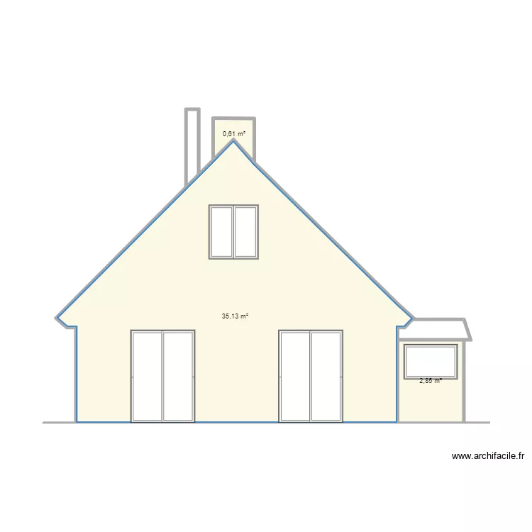 Pignon_Ouest. Plan de 