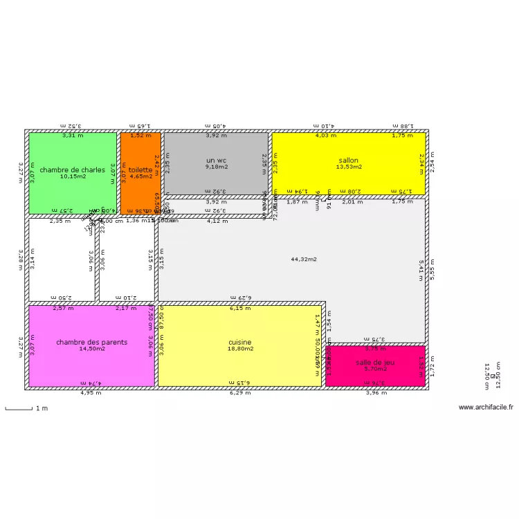 pavillon sindise. Plan de 