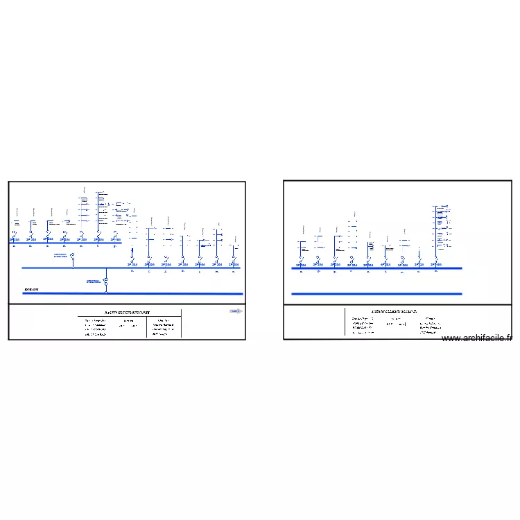 Laurent Bernard Sch&eacute;ma unifilaire. Plan de 