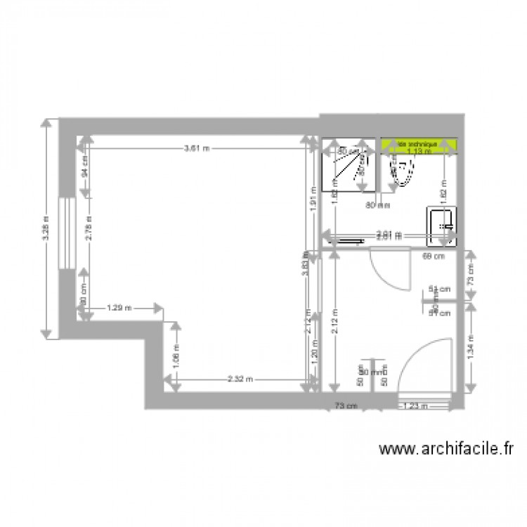 chambre 104. Plan de 0 pièce et 0 m2