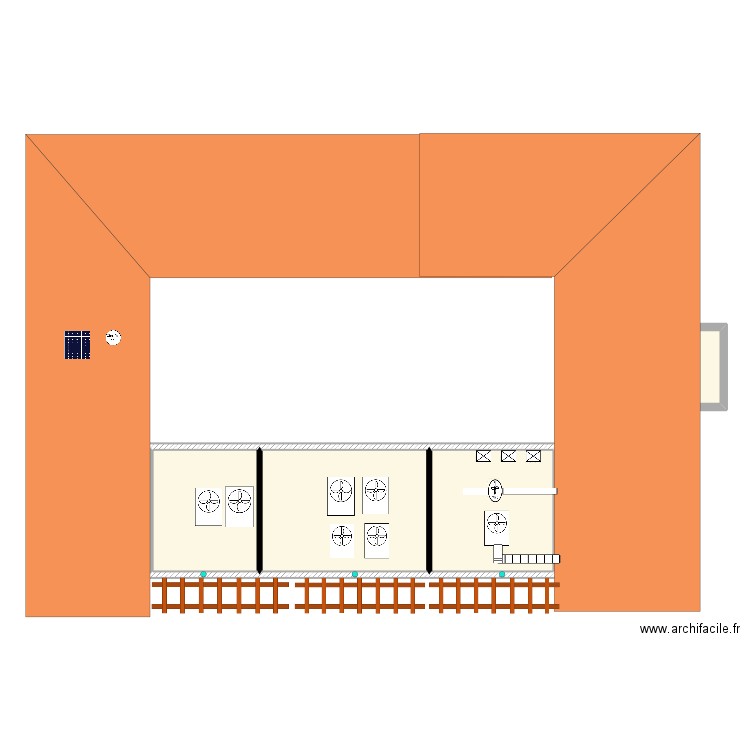 plan centre médicale rivière salé. Plan de 4 pièces et 73 m2