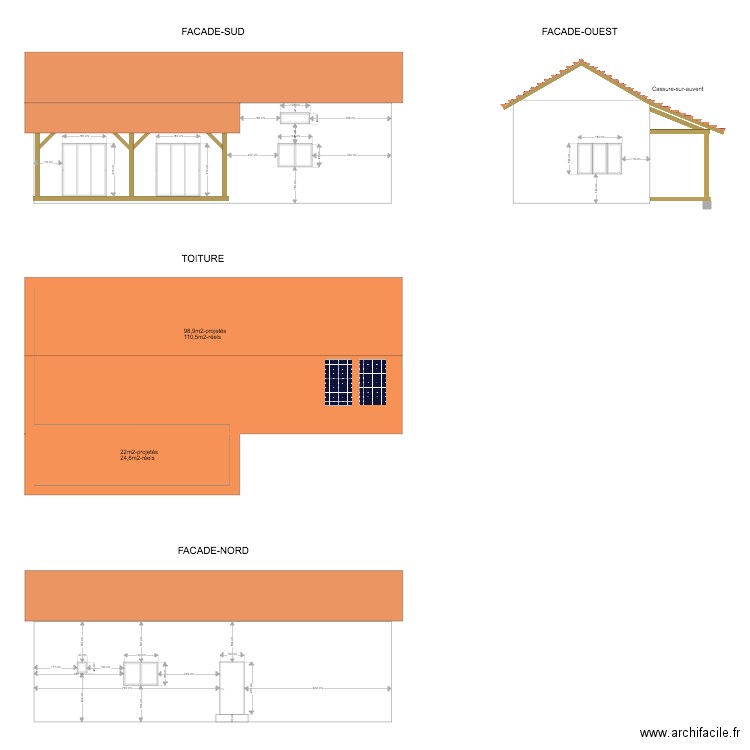 val5 avec cassure. Plan de 0 pièce et 0 m2