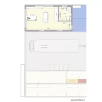 plan maison ossature bois monopente