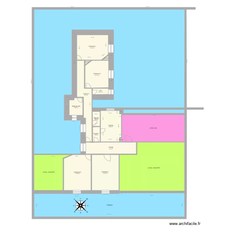 etage3 GAUCHE. Plan de 0 pièce et 0 m2