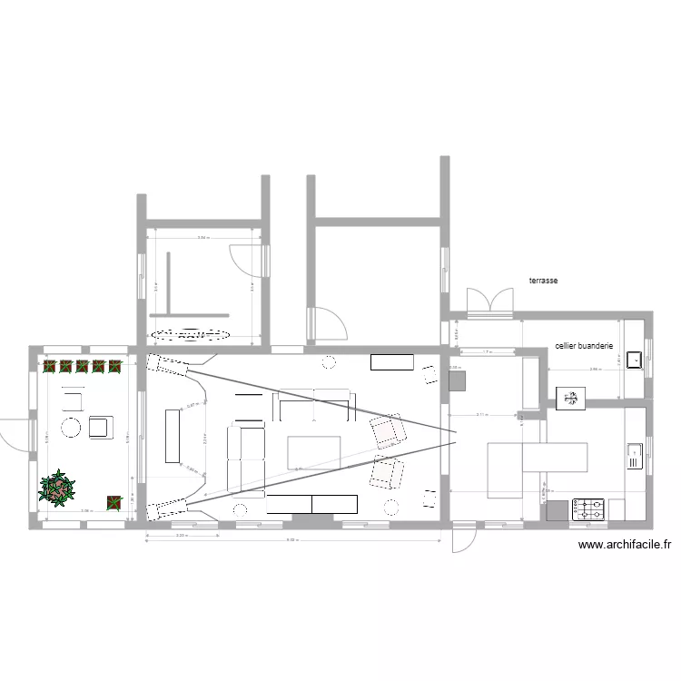 beau champ cuisine biss. Plan de 