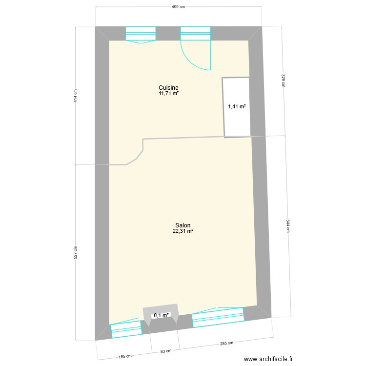 LAFOND 2. Plan de 19 pièces et 118 m2