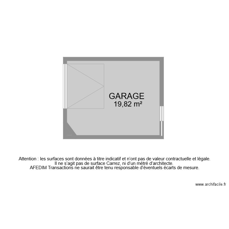 BI 4724 GARAGE. Plan de 0 pièce et 0 m2