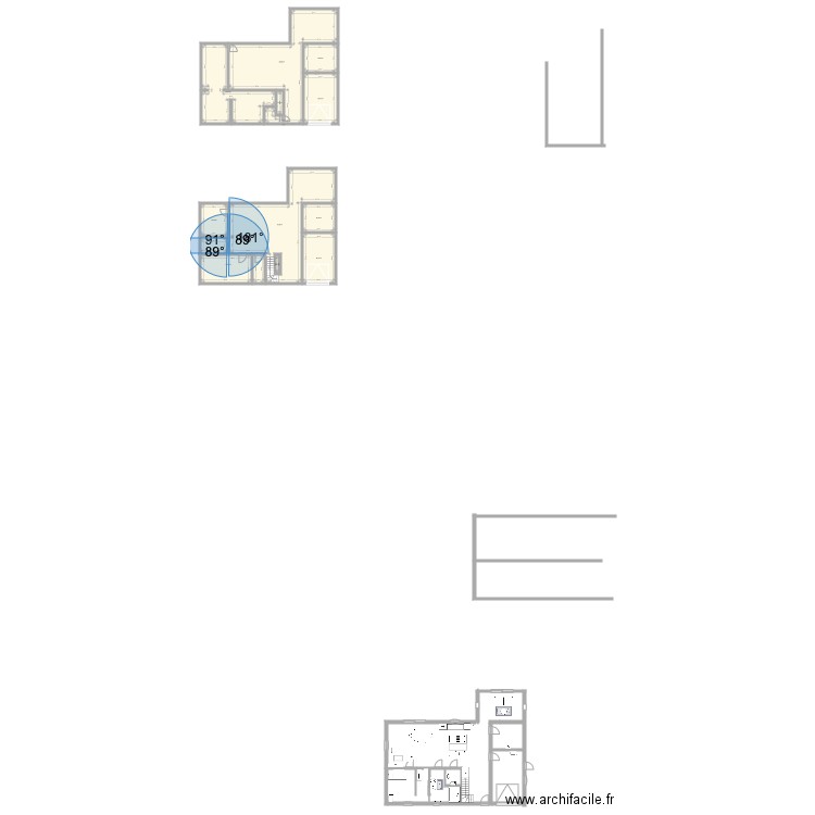 Plan maison . Plan de 11 pièces et 274 m2