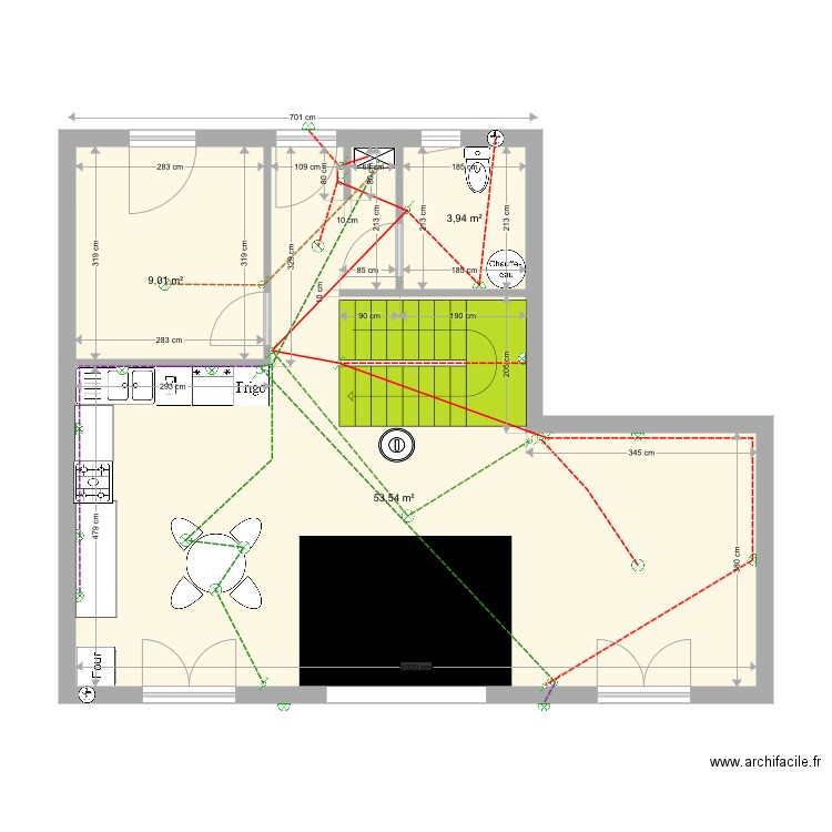 jerem calou circuits lampes. Plan de 0 pièce et 0 m2