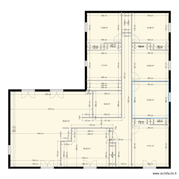 PLAN DEFINITIF NIZAS AVANT MODIFICATION 15 07 2019. Plan de 0 pièce et 0 m2