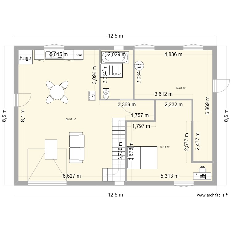 appartement papa. Plan de 0 pièce et 0 m2