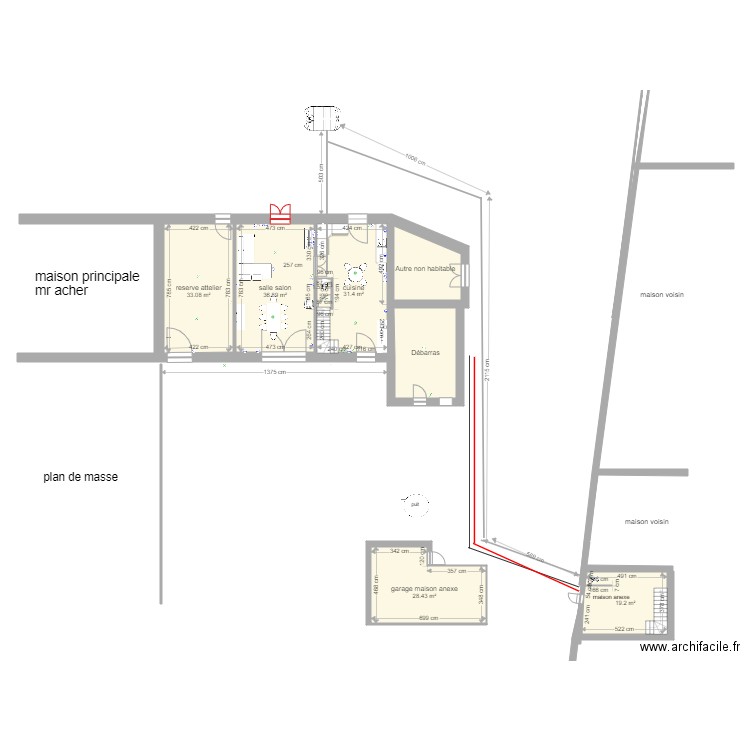 dournazac 2 exteieur. Plan de 0 pièce et 0 m2