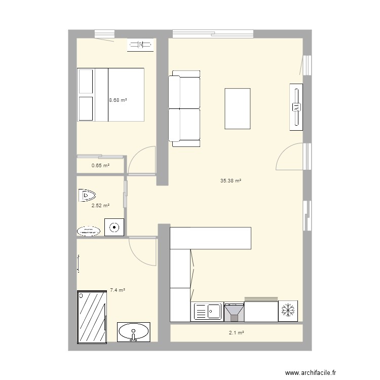 MICKEY HOUSE. Plan de 0 pièce et 0 m2