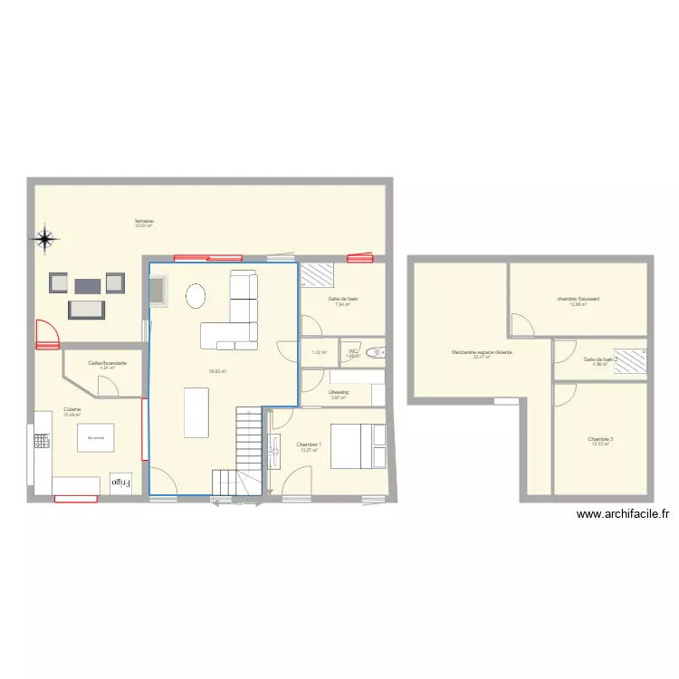 Maison Ruffey plan 3. Plan de Maison Ruffey plan 3. Plan de