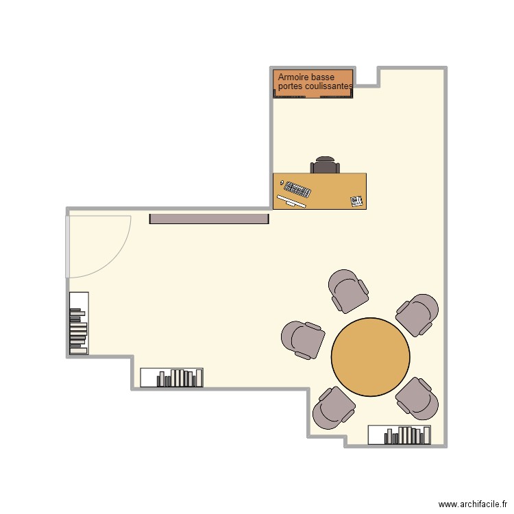 B507-30STG-V1-EDL. Plan de 1 pièce et 21 m2