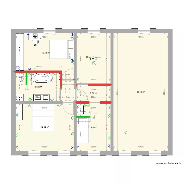 Etage 2 chambre. Plan de Etage 2 chambre. Plan de