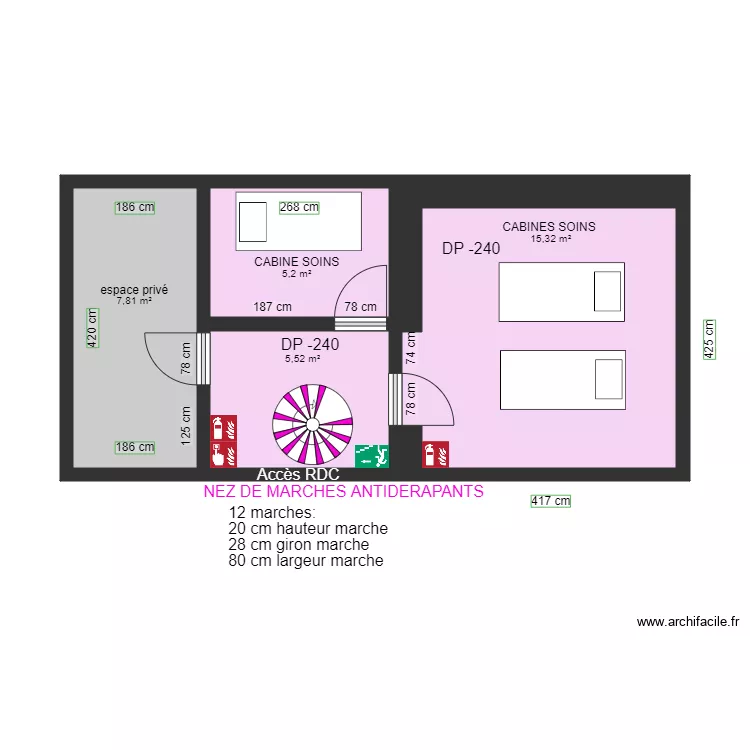 IVANKA SPA SOUS SOL APRES TRAVAUX. Plan de IVANKA SPA SOUS SOL APRES TRAVAUX. Plan de