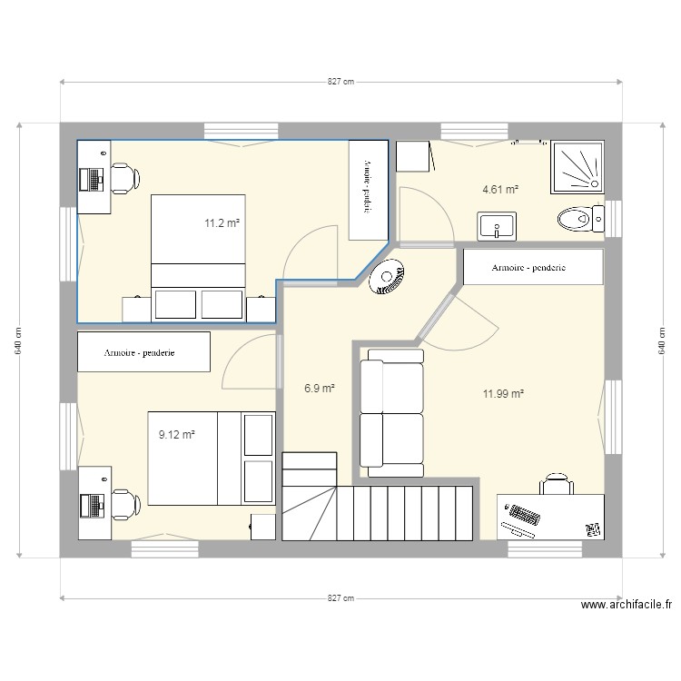 étage 6. Plan de 0 pièce et 0 m2