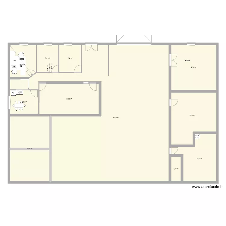 Bureau Haute borne 3. Plan de 