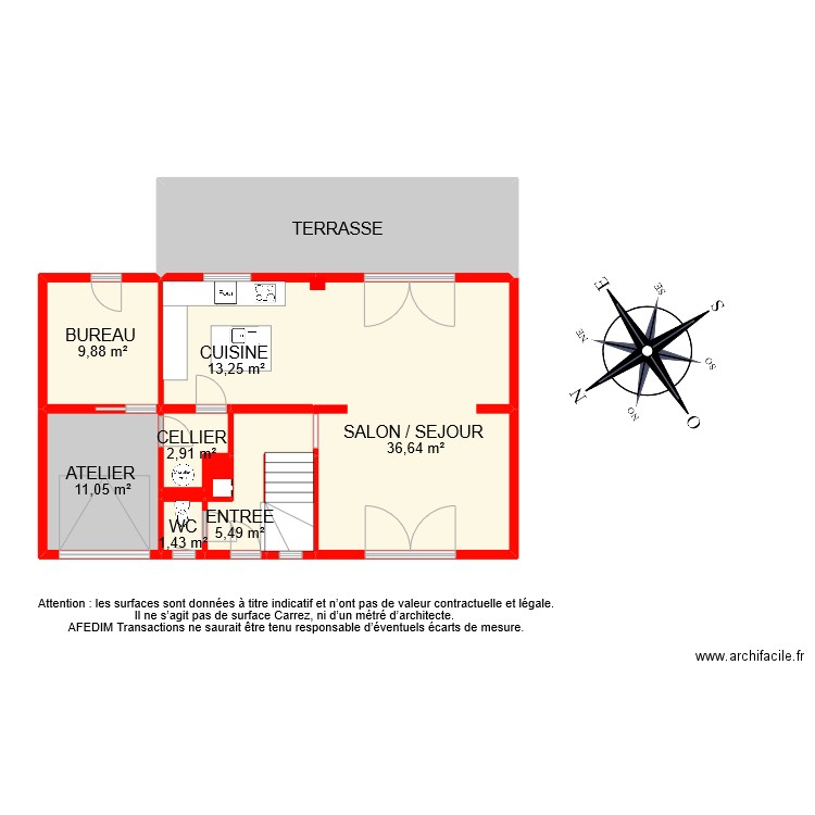 BI 9083 RDC . Plan de 0 pièce et 0 m2