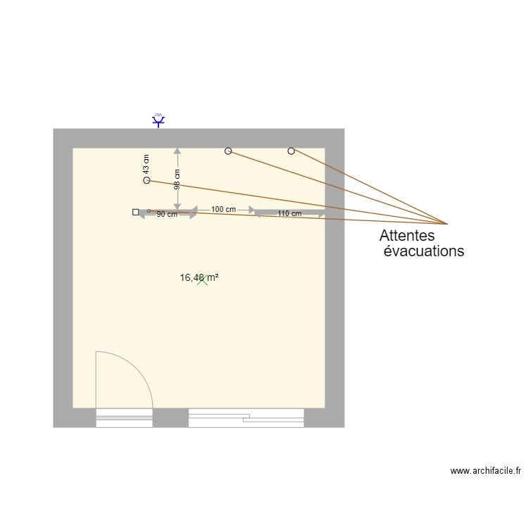 chambre maçon. Plan de 0 pièce et 0 m2