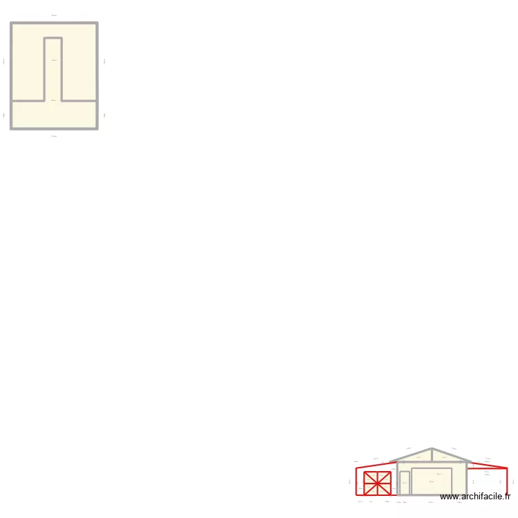 garage. Plan de garage. Plan de